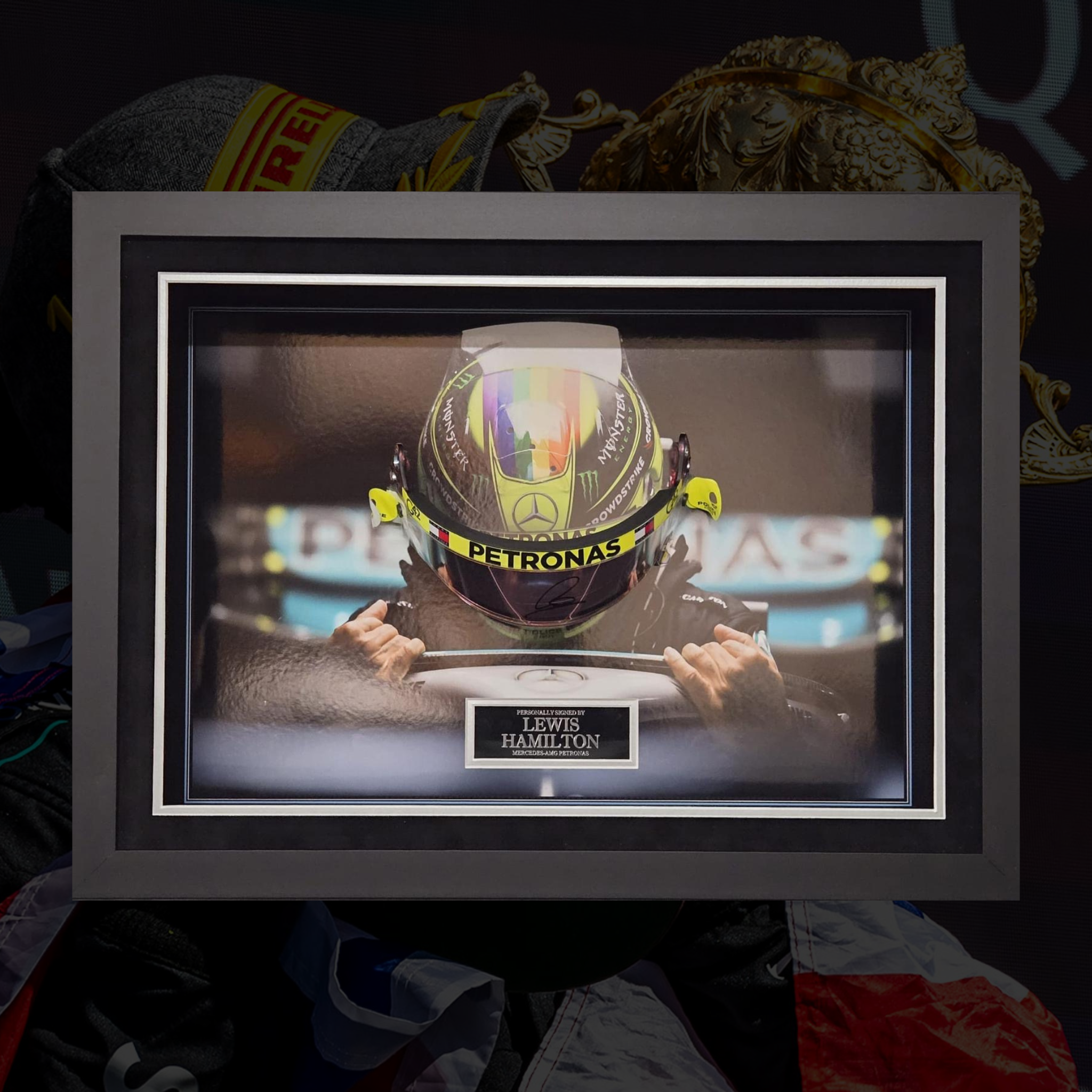 Lewis Hamilton Race-Used & Signed Visor