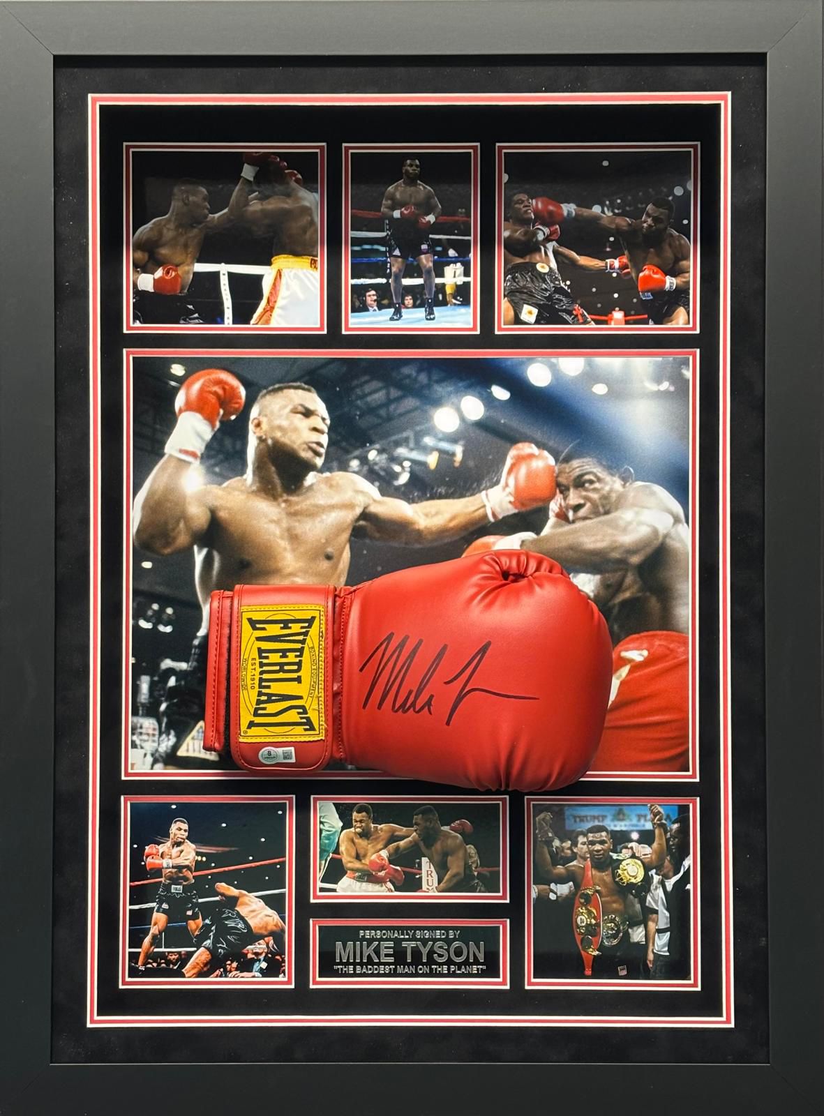 Mike Tyson Signed Glove - Premium Display 2