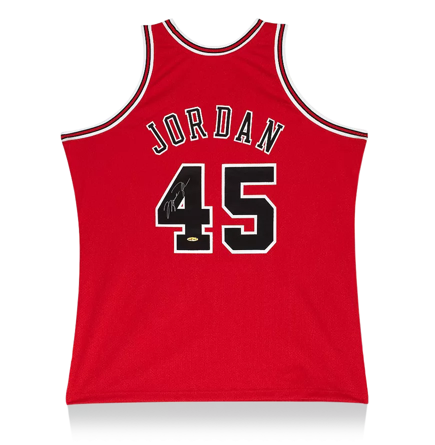 Michael Jordan Back Signed Chicago Bulls 1995 Jersey: Mitchell & Ness Edition