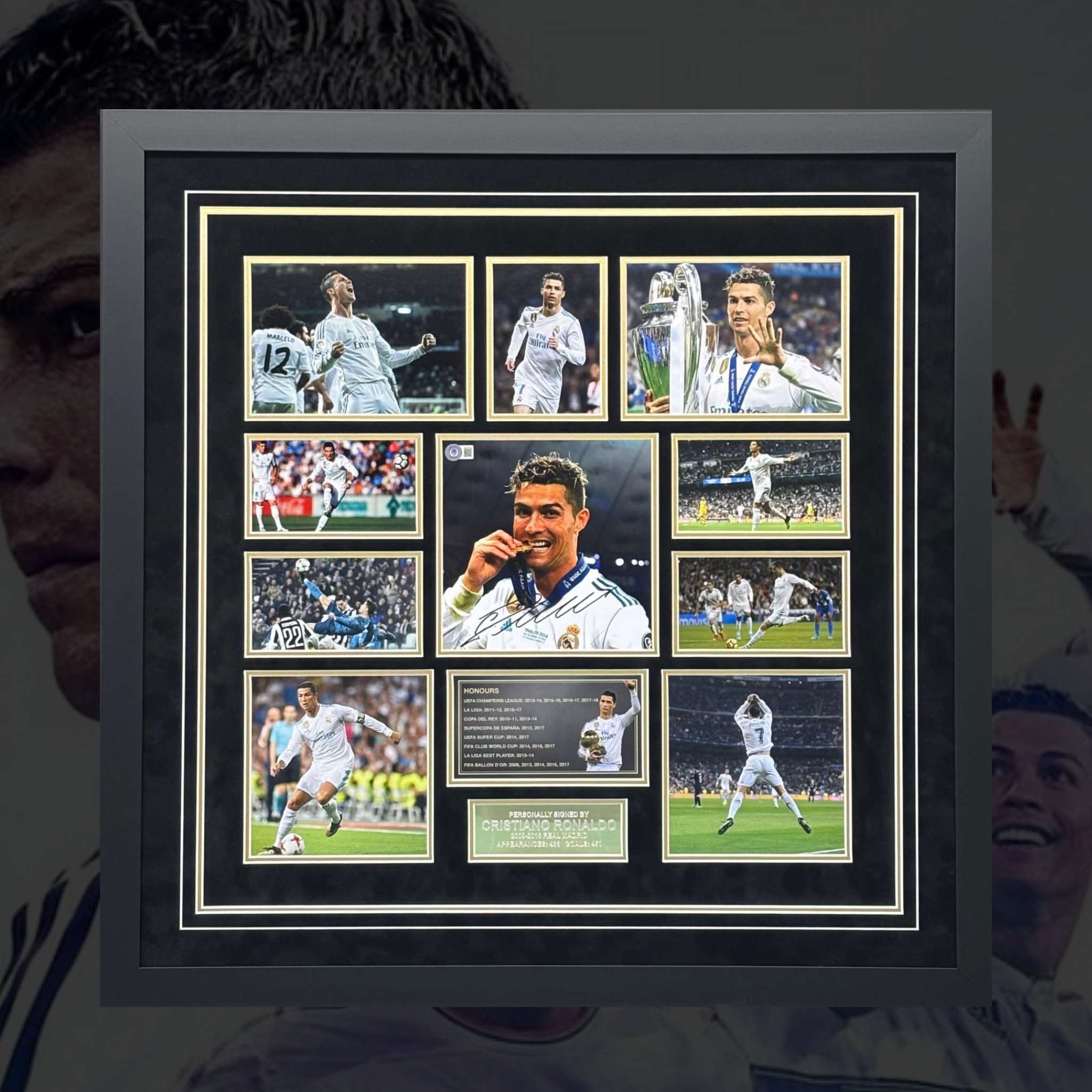 Cristiano Ronaldo Signed Picture Frame - Style 2