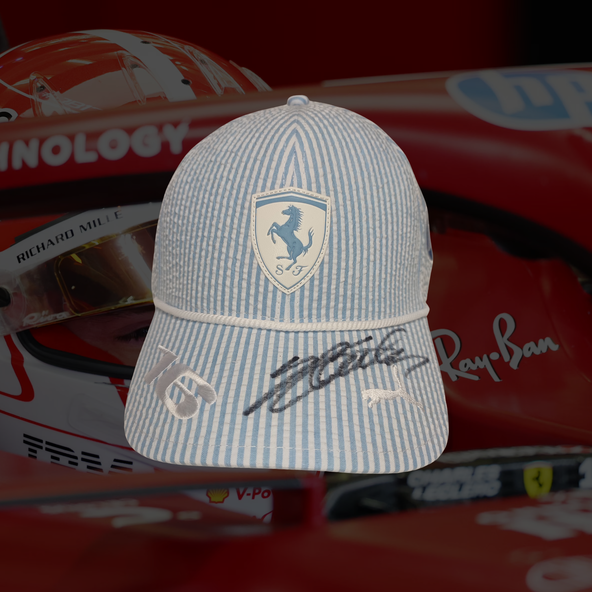 Charles Leclerc Signed Monaco GP Drivers Cap