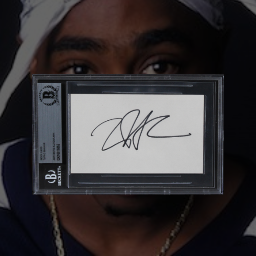 Tupac Shakur Signed Card