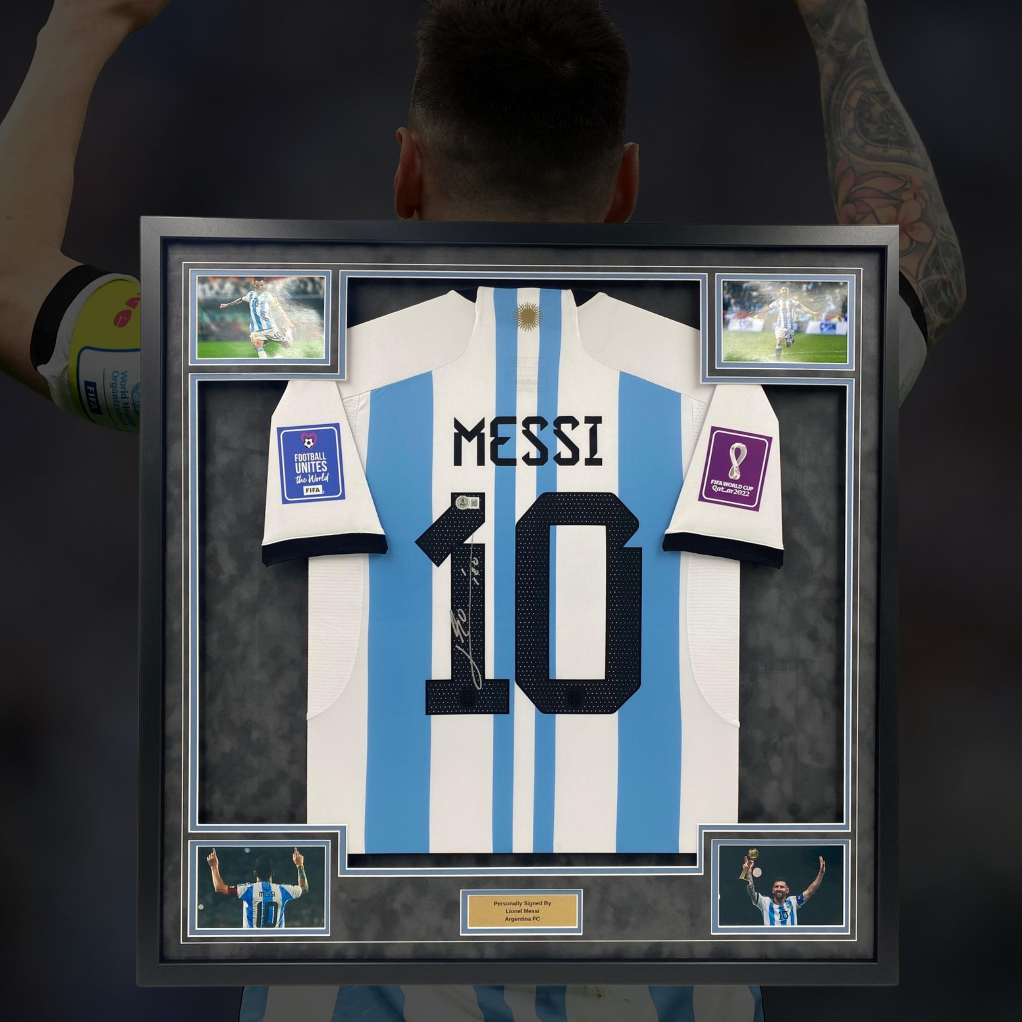 Lionel Messi Signed Argentina Shirt – World Champions Edition (Framed, COA)