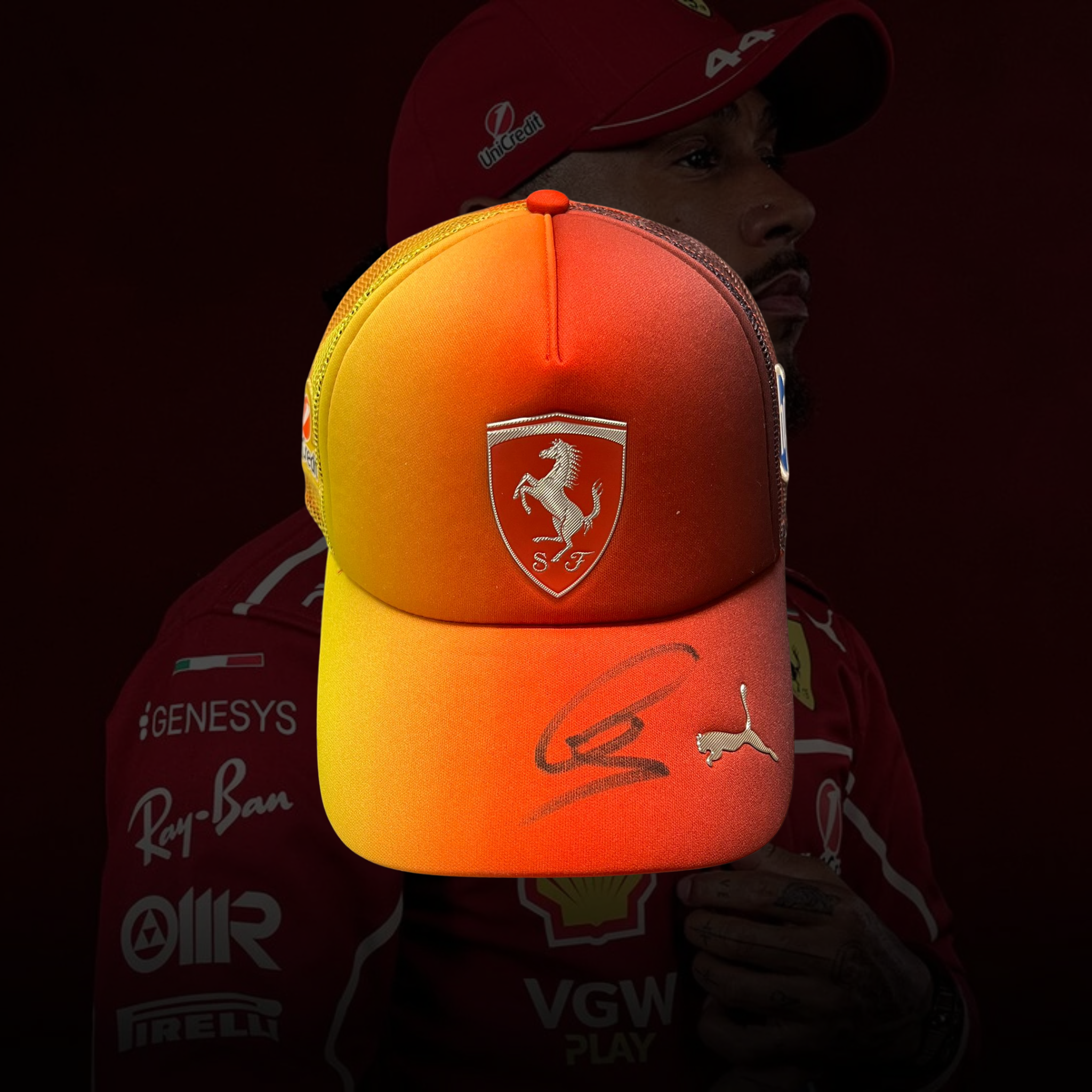 Lewis Hamilton Signed Silverstone GP 2025 Drivers Cap