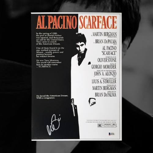 Al Pacino Signed Scarface Poster