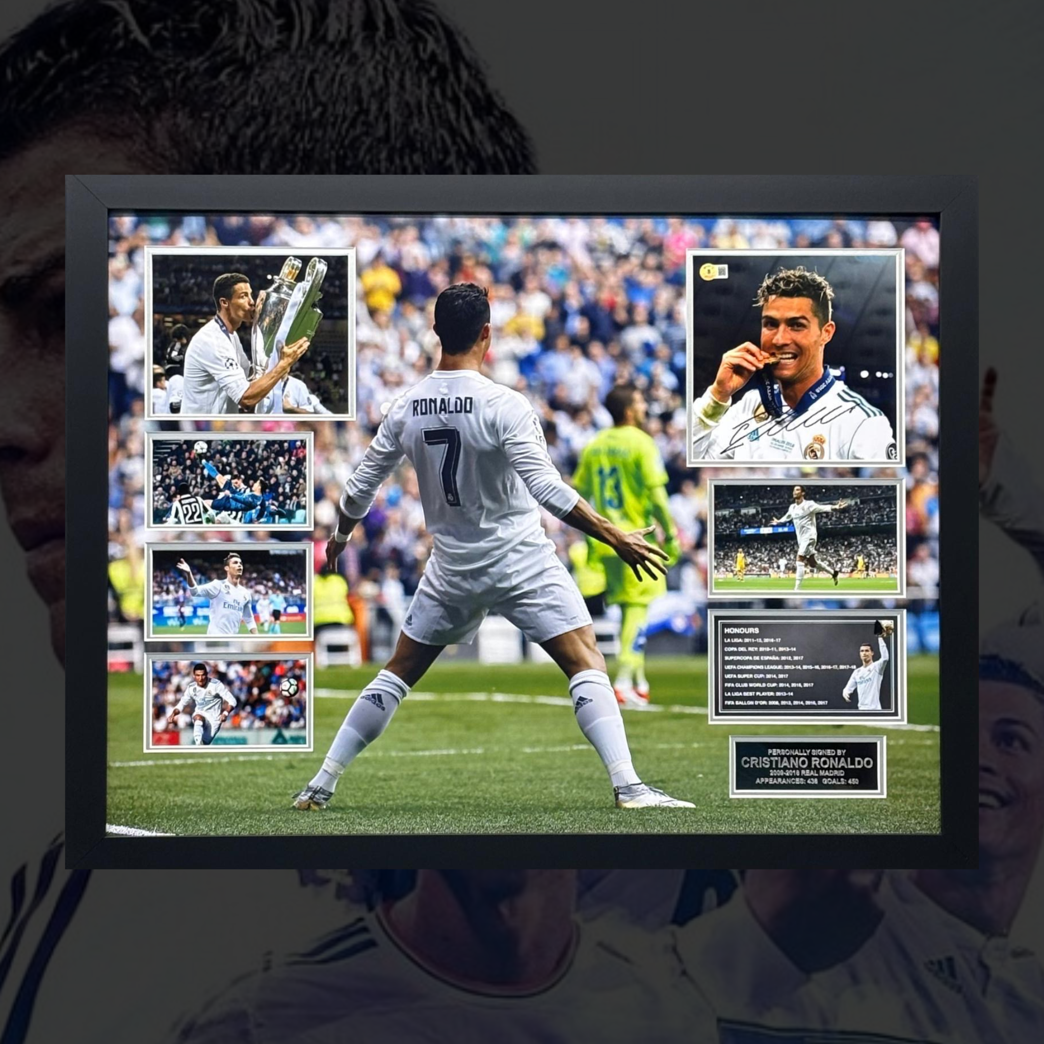 Cristiano Ronaldo Signed Picture Frame - Style 1