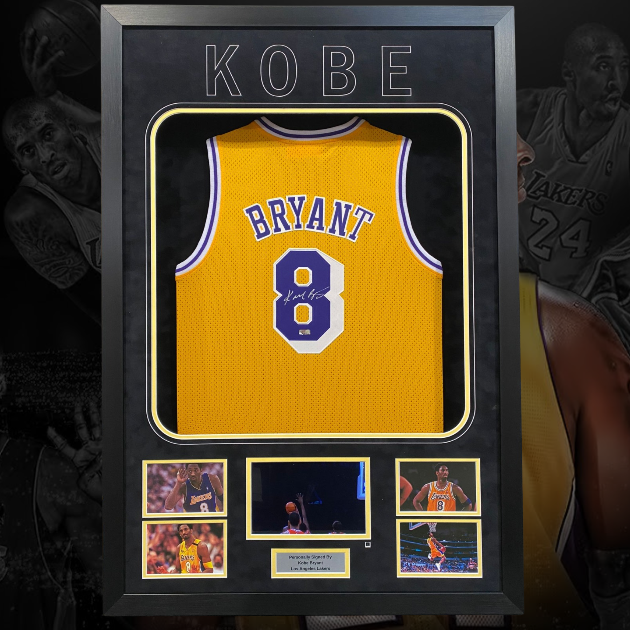 Kobe Bryant Signed Los Angeles Lakers Jersey (#8) – Premium Video Frame (COA)