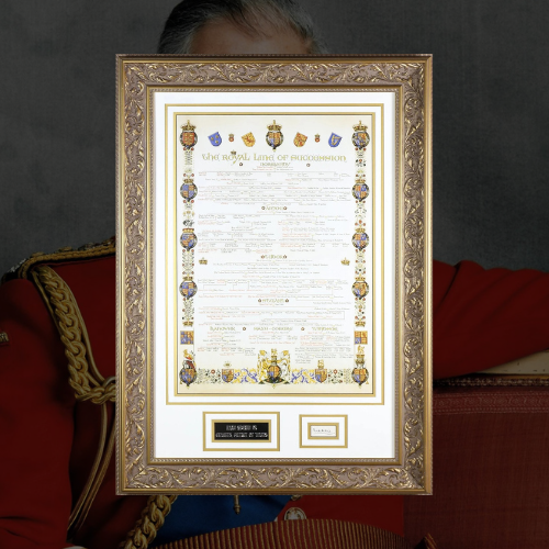 King Charles III Signed Display