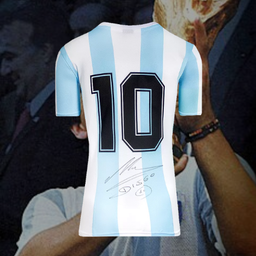 Diego Maradona Signed Argentina Shirt
