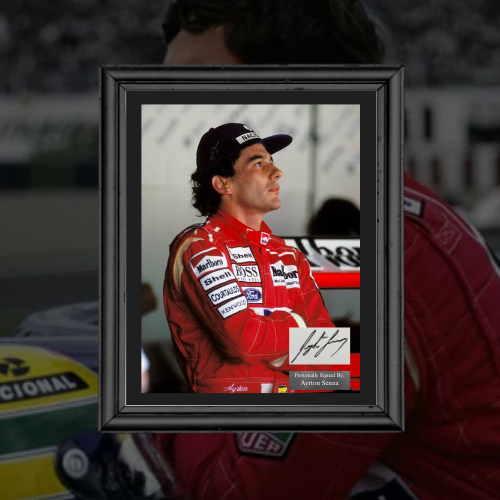 Ayrton Senna Signed Display
