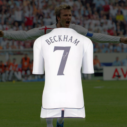 David Beckham Signed England Shirt