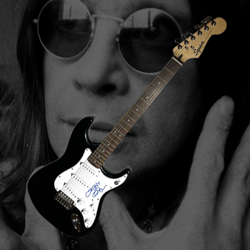 Ozzy Osbourne Signed Guitar